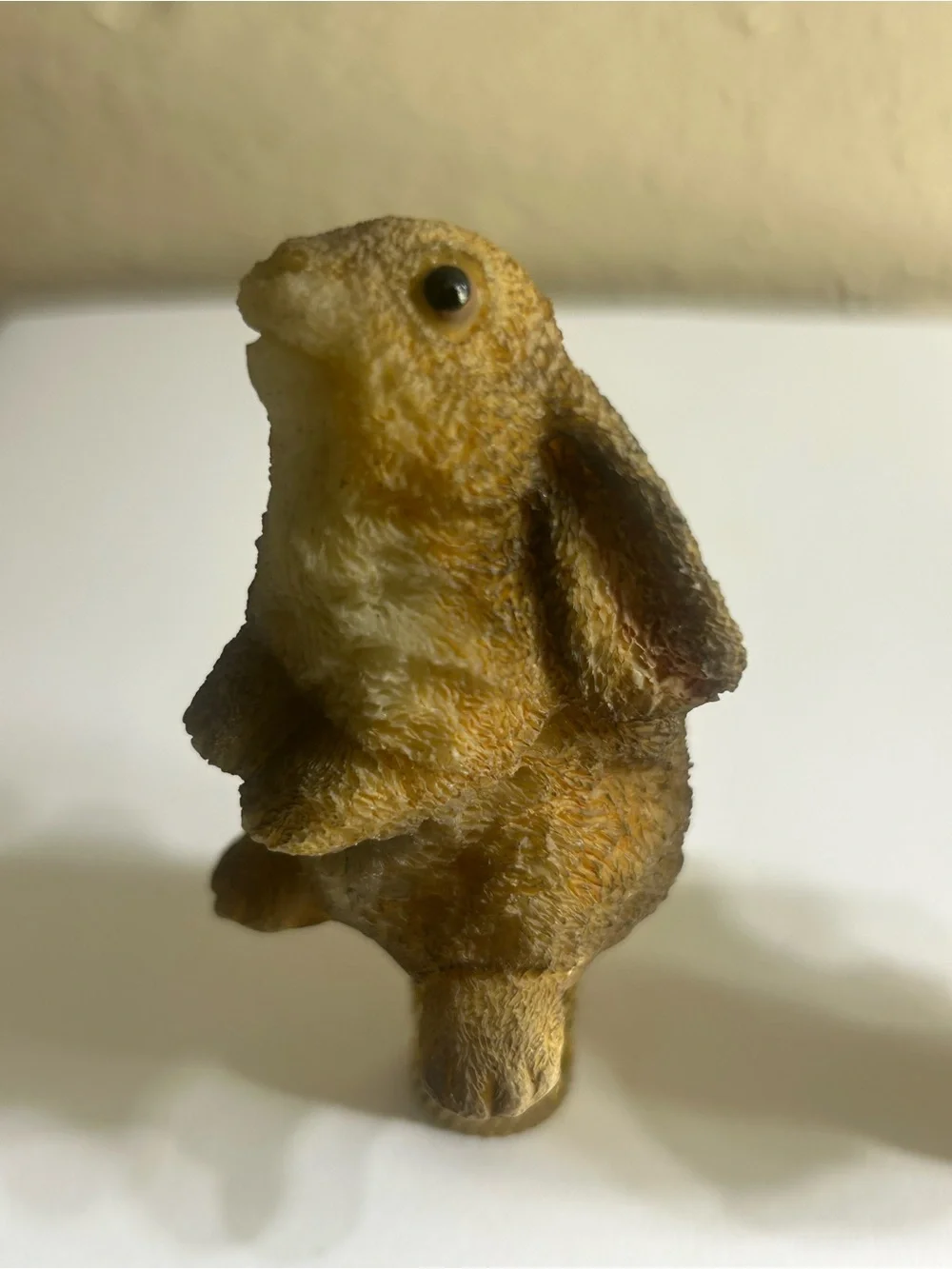 Brown Rabbit Lamp Finials Set of 2 - Decorative Small For secure lampshade